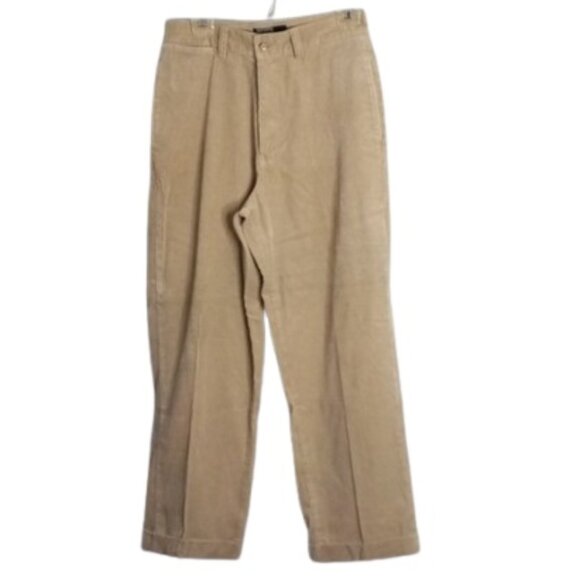 Polo Cords by Ralph Lauren M Tan Corduroy Pants Cuffed